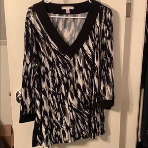 Black and white animal print top!